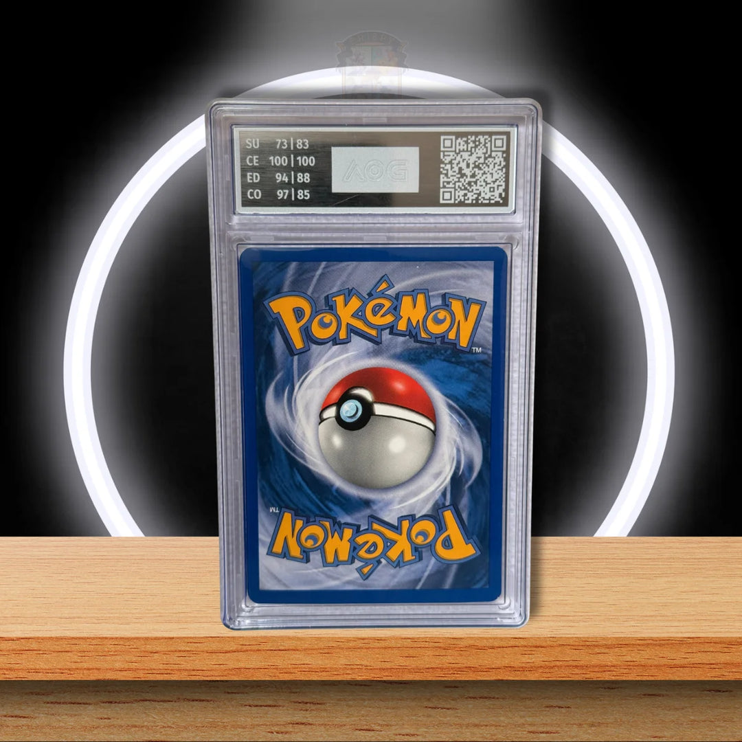 Pokémon Lapras ex Holo Rare 99/109 aus EX Ruby & Sapphire 2003 als englische AOG 8 Graded Card