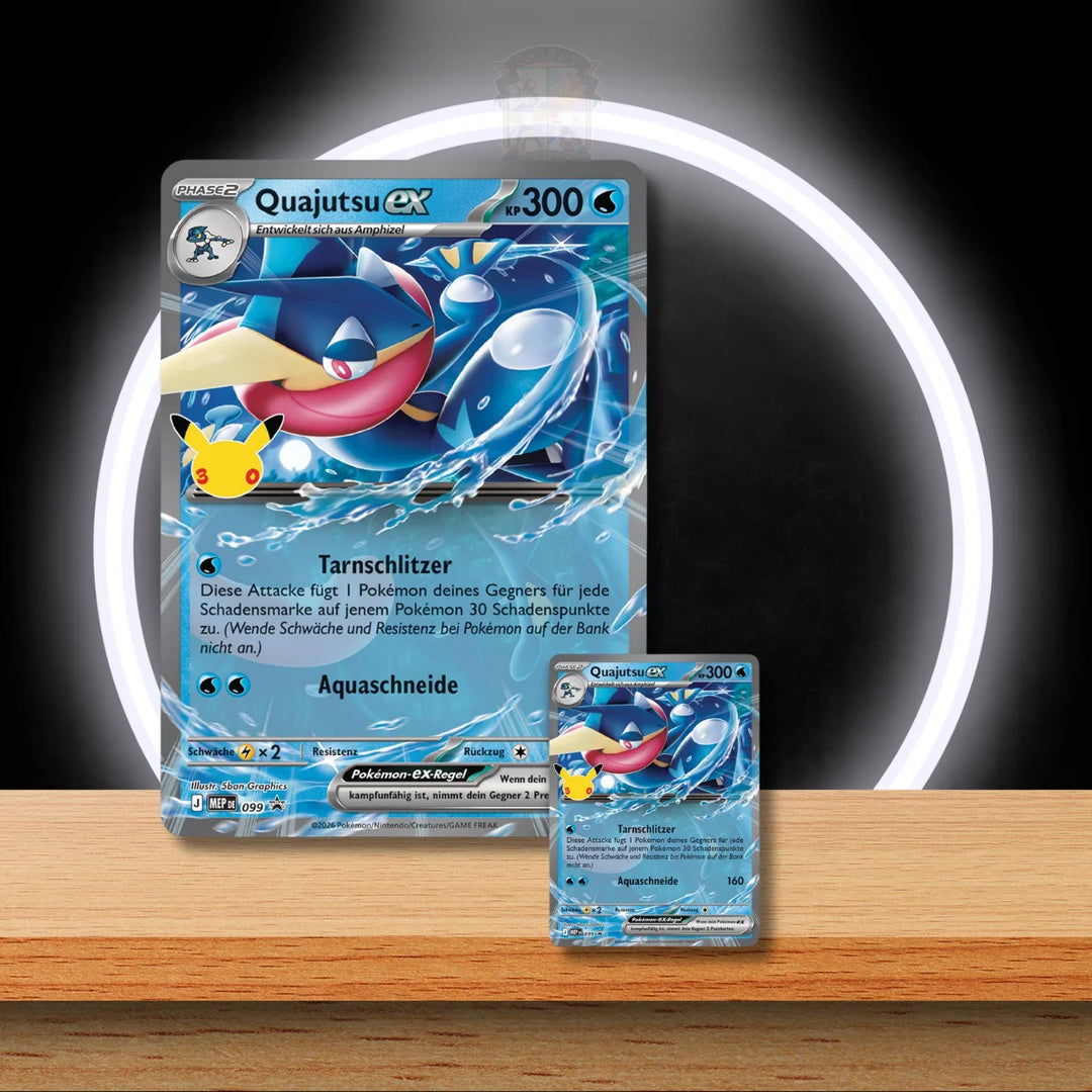 Pokémon Quajutsu ex Kollektion zum 30. Jubiläum – Deutsche Pokémon TCG Box