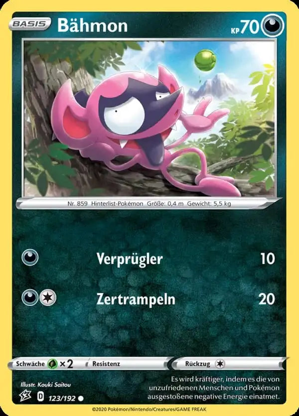bahmon 123/192 – Pokémon Clash der Rebellen Karte