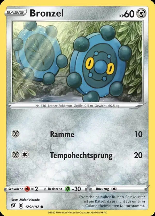 bronzel 129/192 – Pokémon Clash der Rebellen Karte