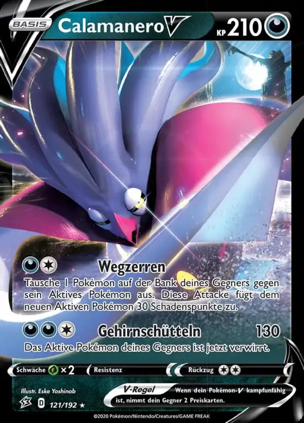 calamanero v 121/192 – Pokémon Clash der Rebellen Karte
