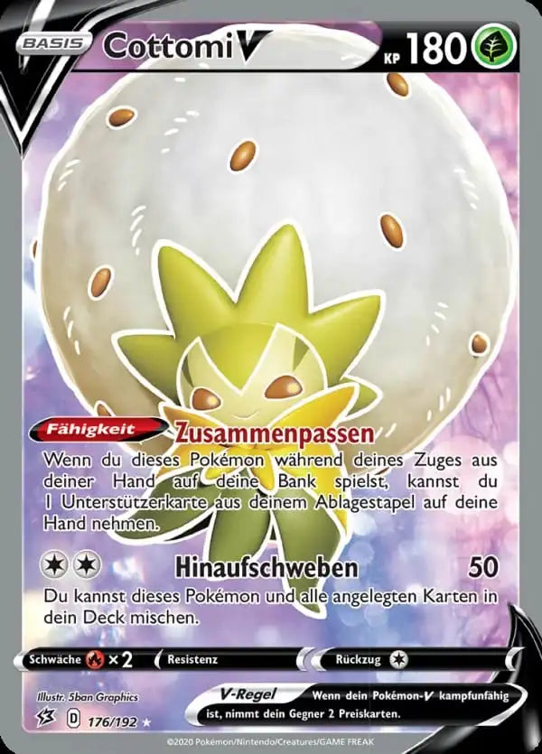 cottomi v 176/192 – Pokémon Clash der Rebellen Karte