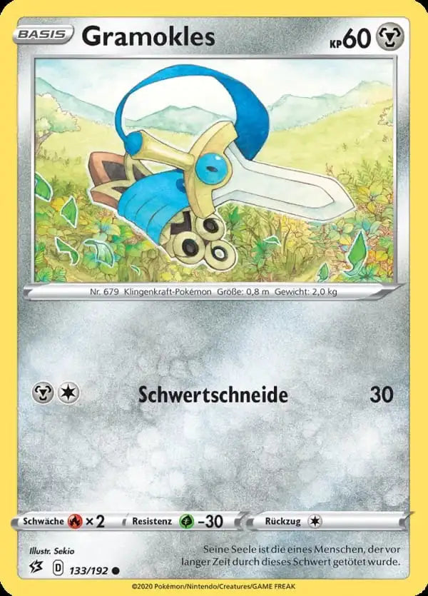 gramokles 133/192 – Pokémon Clash der Rebellen Karte