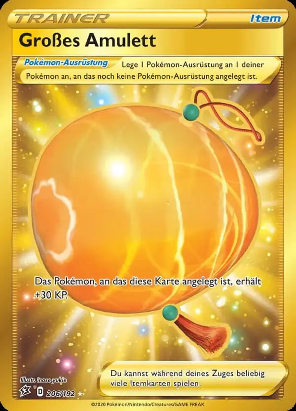 groses amulett 206/192 – Pokémon Clash der Rebellen Karte