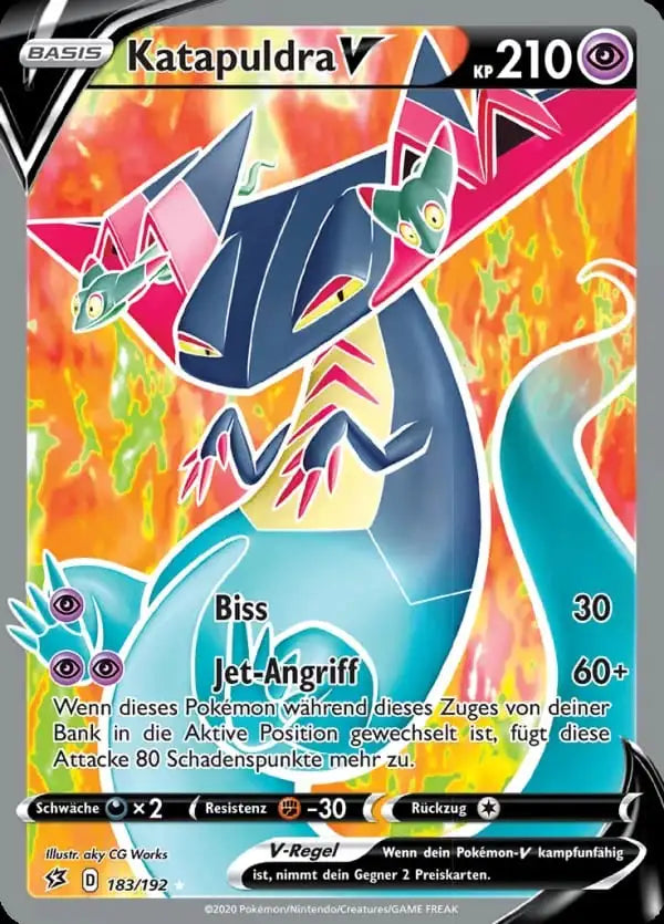 katapuldra v 183/192 – Pokémon Clash der Rebellen Karte