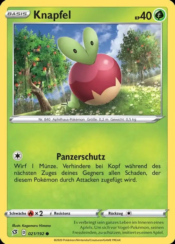 knapfel 021/192 – Pokémon Clash der Rebellen Karte