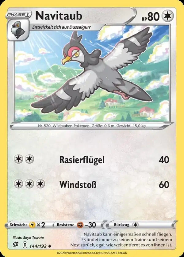 navitaub 144/192 – Pokémon Clash der Rebellen Karte