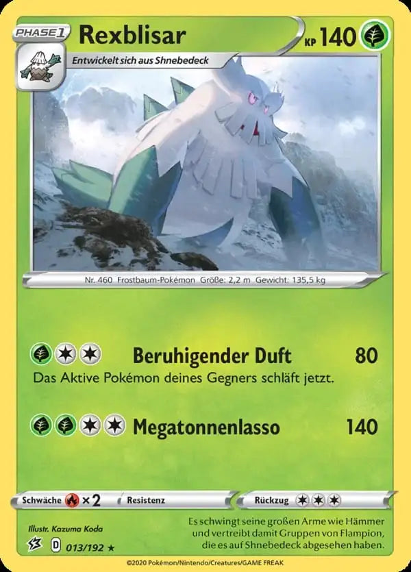 rexblisar 013/192 – Pokémon Clash der Rebellen Karte