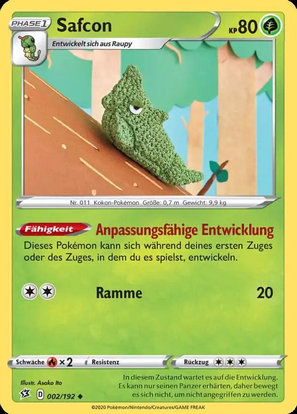 safcon 002/192 – Pokémon Clash der Rebellen Karte