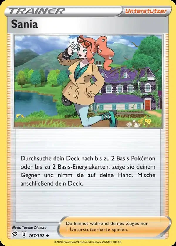 sania 167/192 – Pokémon Clash der Rebellen Karte
