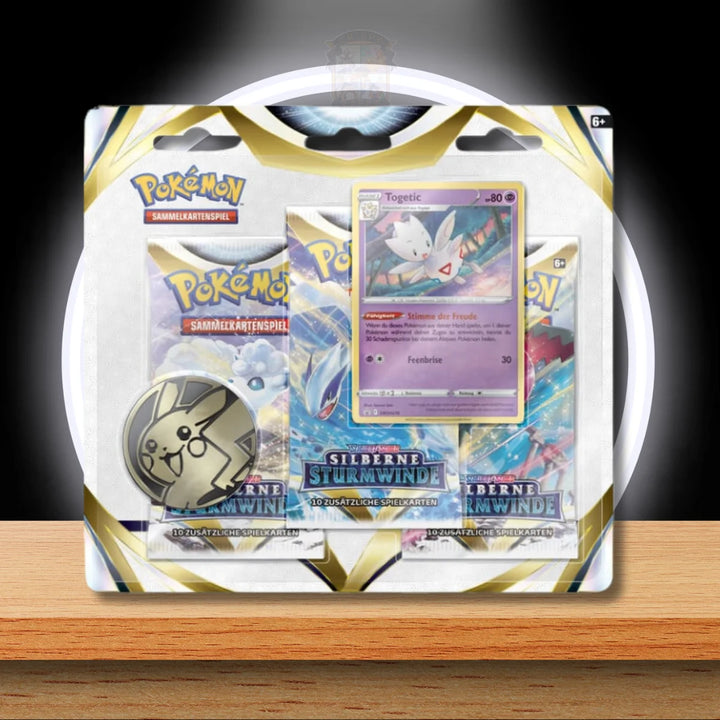 Pokémon Silberne Sturmwinde 3er Blister Deutsch