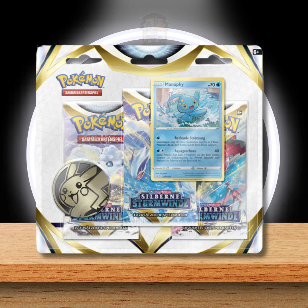 Pokémon Silberne Sturmwinde Blister mit 3 Boostern (DE)