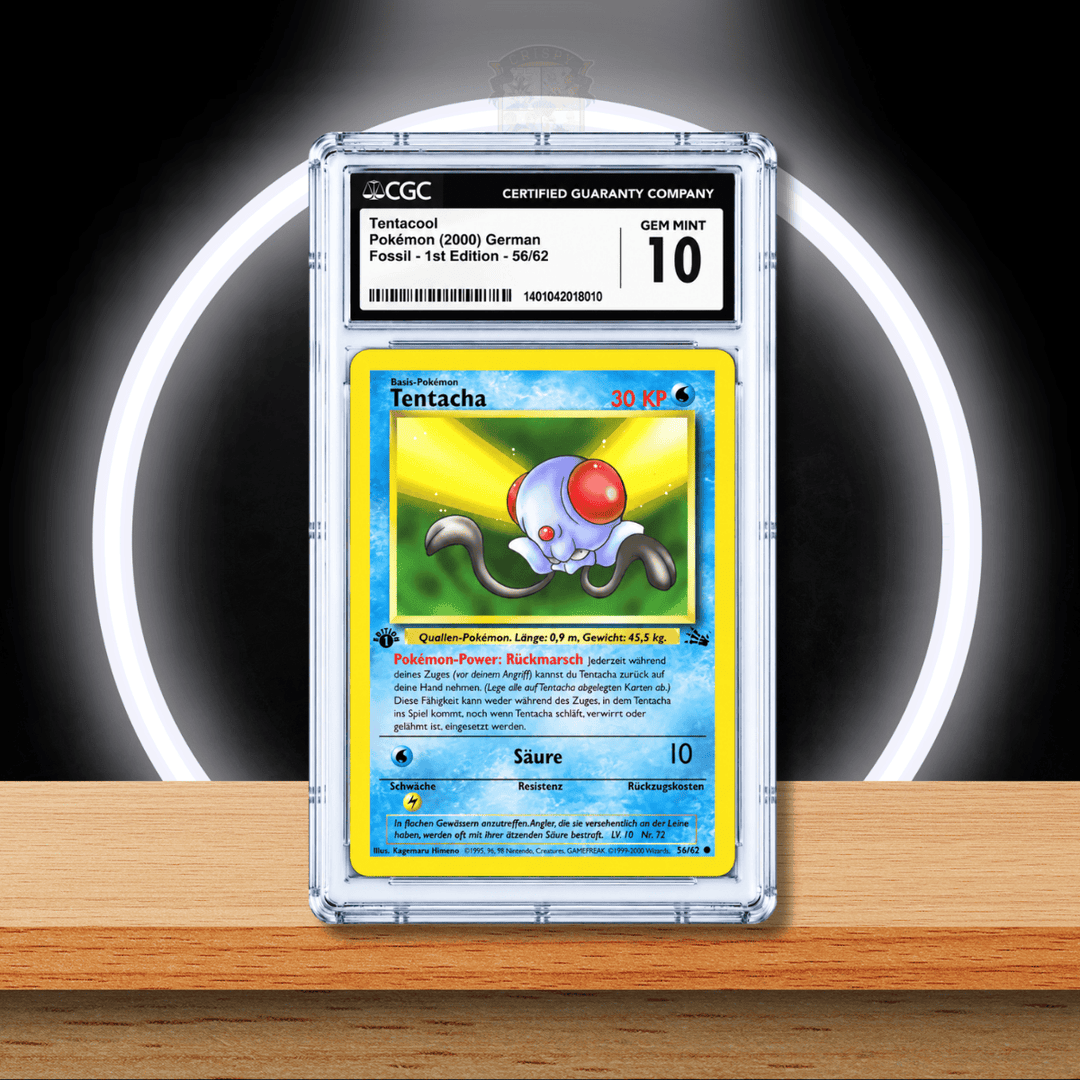 Pokémon Tentacha 1st Edition (Fossil 56/62) CGC 10 (DE)