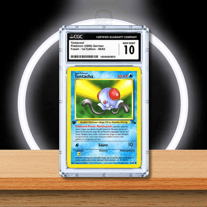 Pokémon Tentacha 1st Edition (Fossil 56/62) CGC 10 (DE)