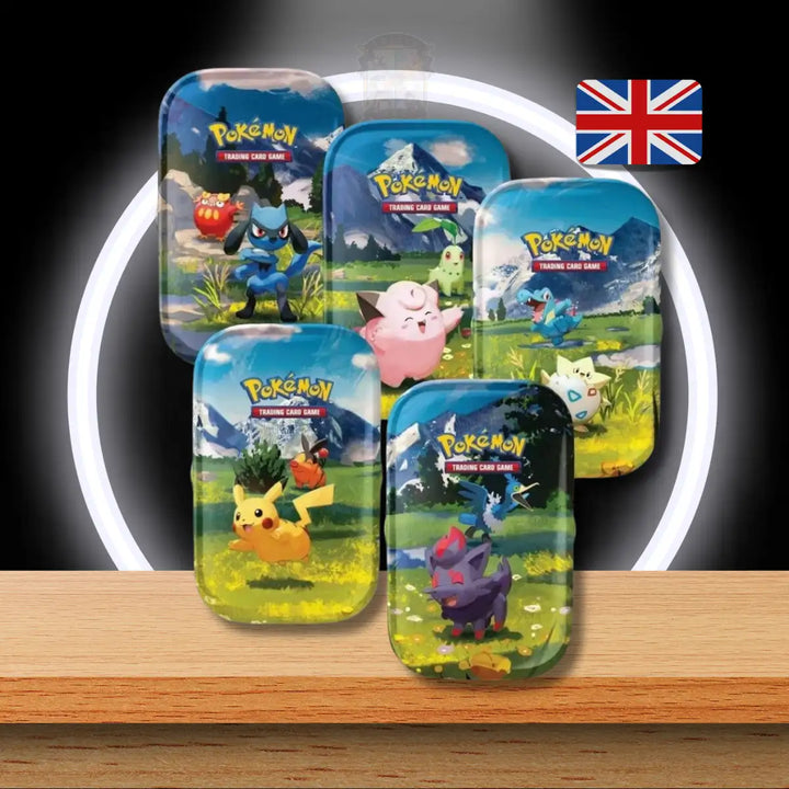 Pokémon Tins in Englisch aus Mega Evolution Ascended Heroes