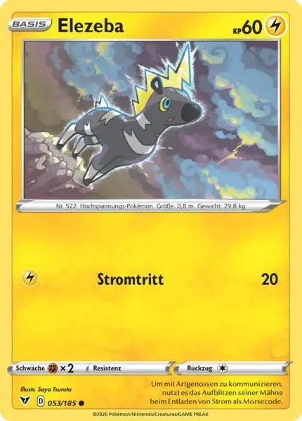 elezeba 053/185 – Pokémon Farbenschock Karte