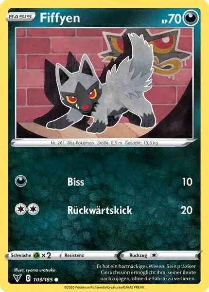 fiffyen 103/185 – Pokémon Farbenschock Karte