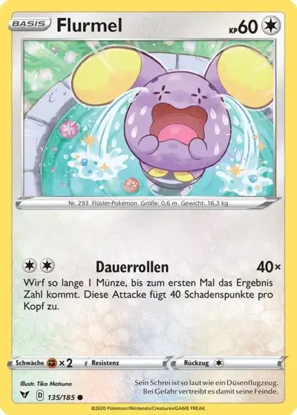 flurmel 135/185 – Pokémon Farbenschock Karte