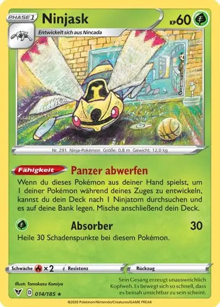 ninjask 014/185 – Pokémon Farbenschock Karte