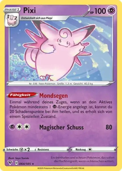 pixi 064/185 – Pokémon Farbenschock Karte