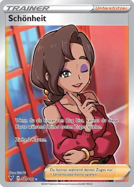 schoenheit 181/185 – Pokémon Farbenschock Karte