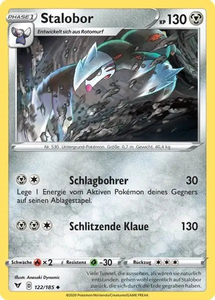 stalobor 122/185 – Pokémon Farbenschock Karte