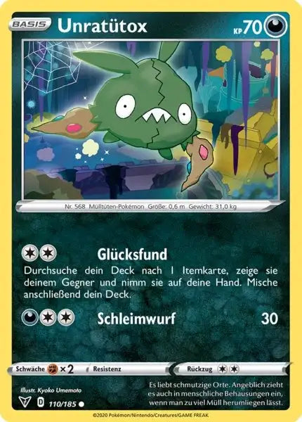 unratuetox 110/185 – Pokémon Farbenschock Karte
