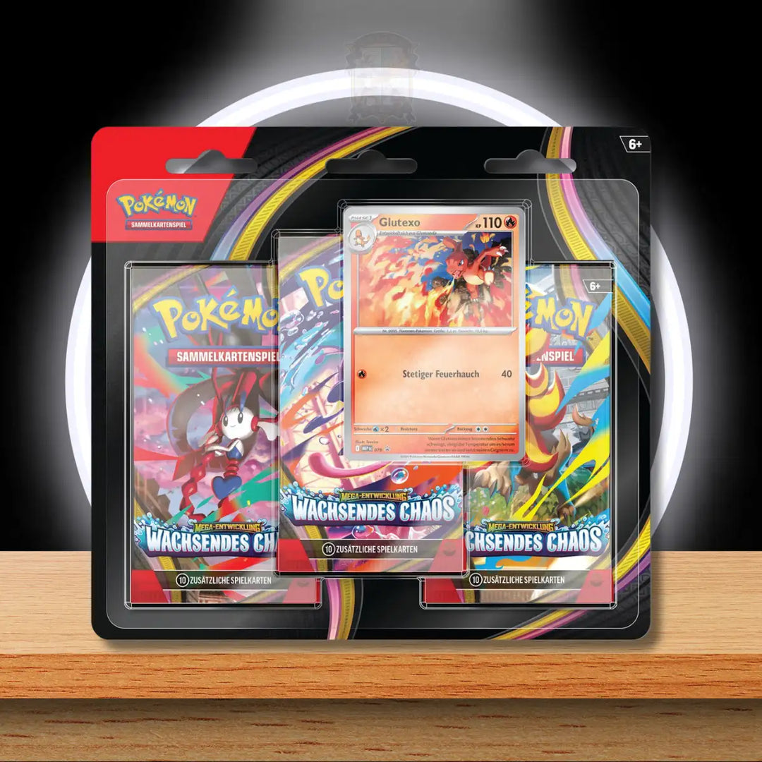 Pokémon Wachsendes Chaos 3 Pack Blister DE kaufen