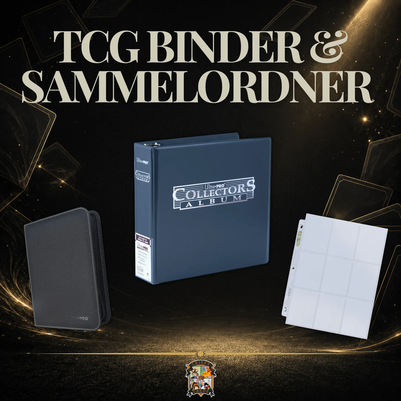 Sammelordner und Binderseiten für TCG Karten und Toploader