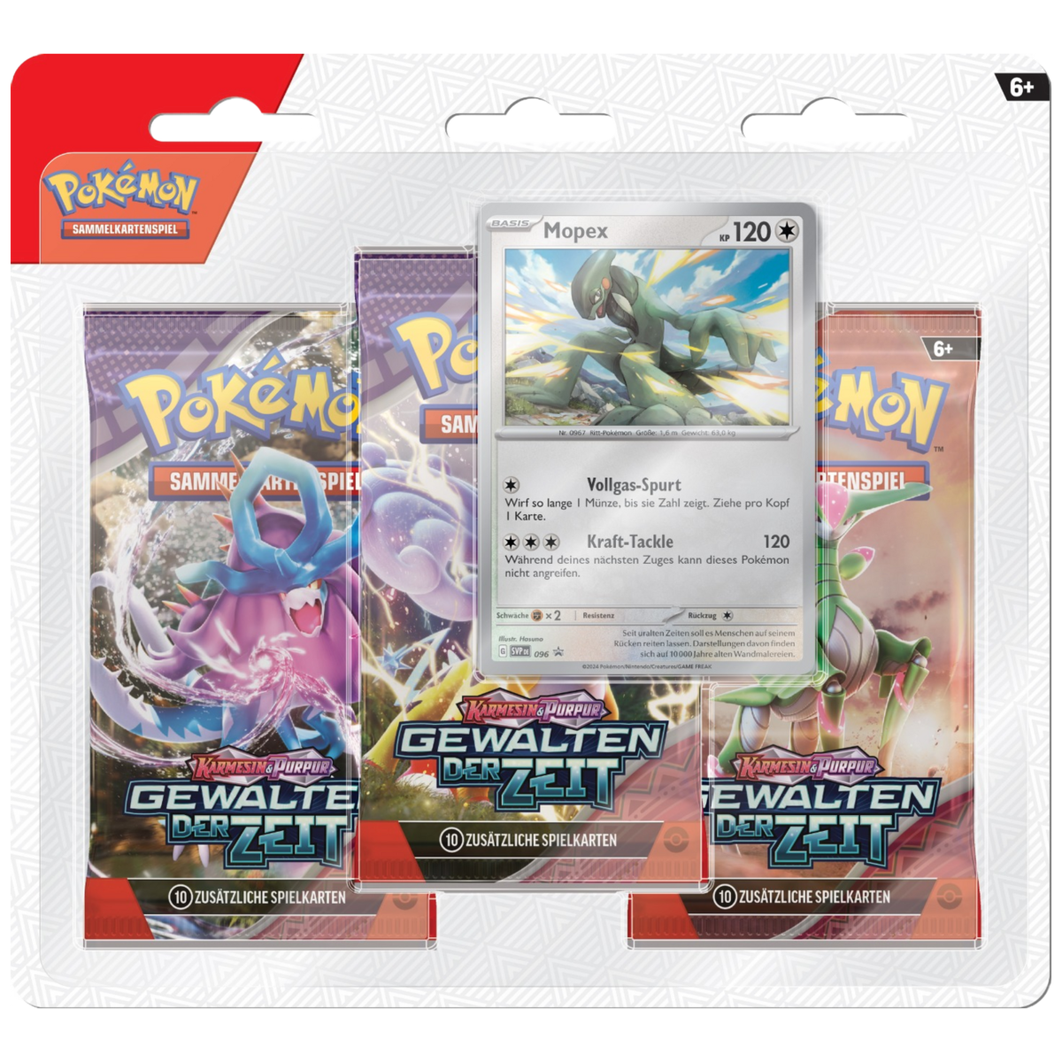 Pokémon Gewalten der Zeit 3 Pack Blister (Mopex)