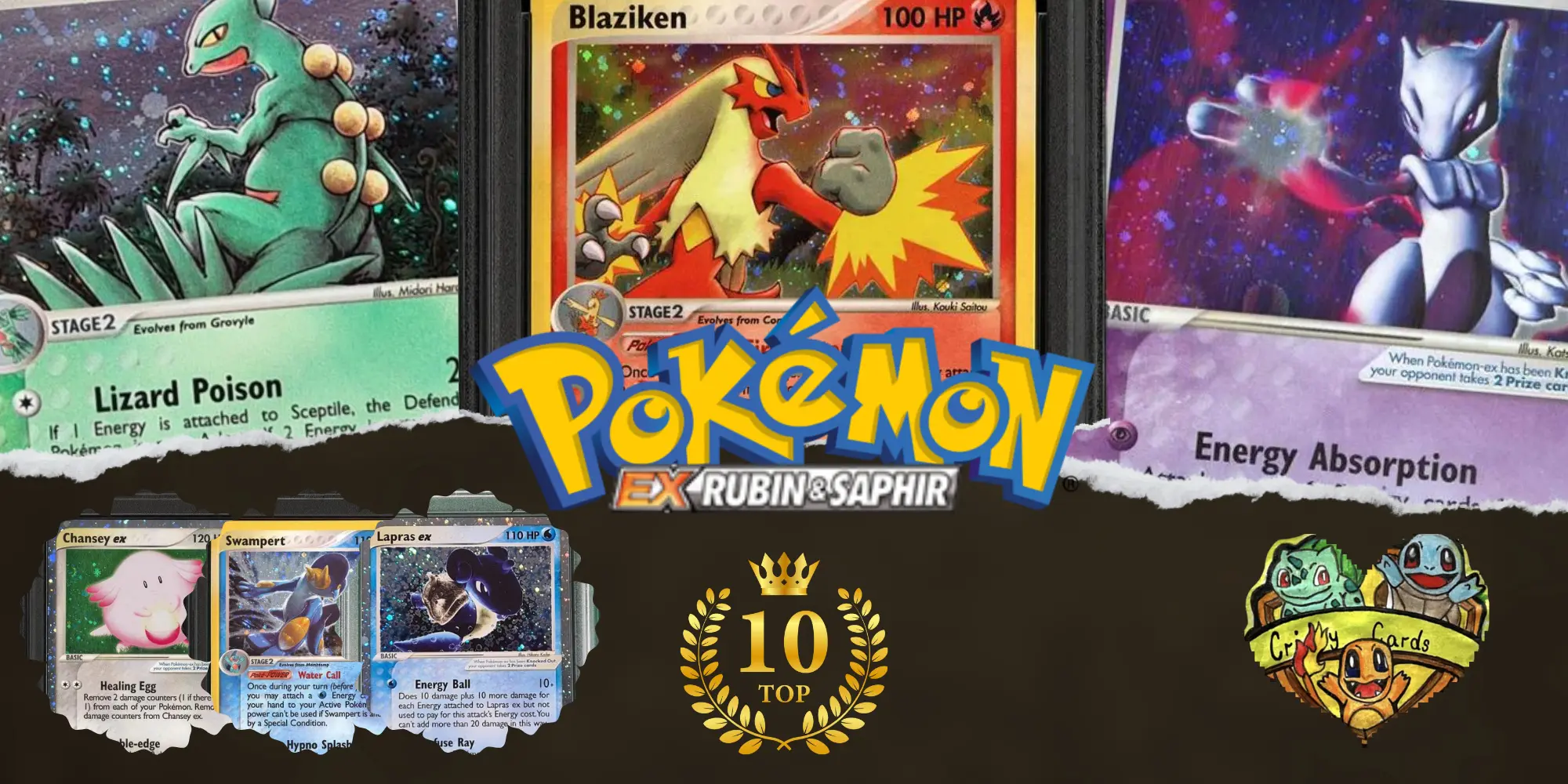 Die seltensten Pokémon aus EX Rubin & Saphir