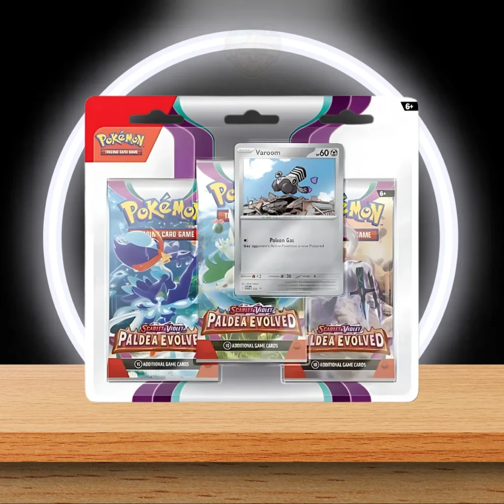 Pokémon Scarlet & Violet Paldea Evolved 3-Pack Blister Varoom