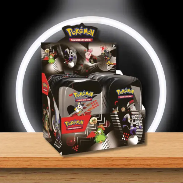 Pokémon Schwarze Blitze & Weiße Flammen (KP10.5) Mini Tin Display (DE)