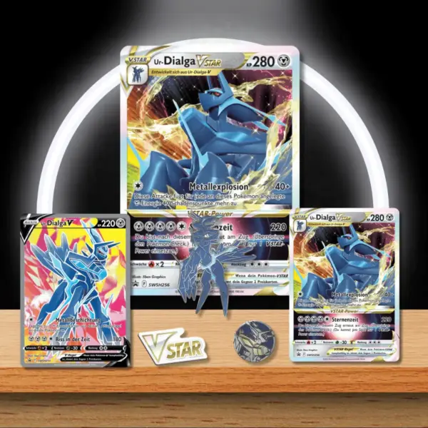 Pokémon Ur-Dialga VSTAR Premium Kollektion Promo-Karten und Inhalt (DE)