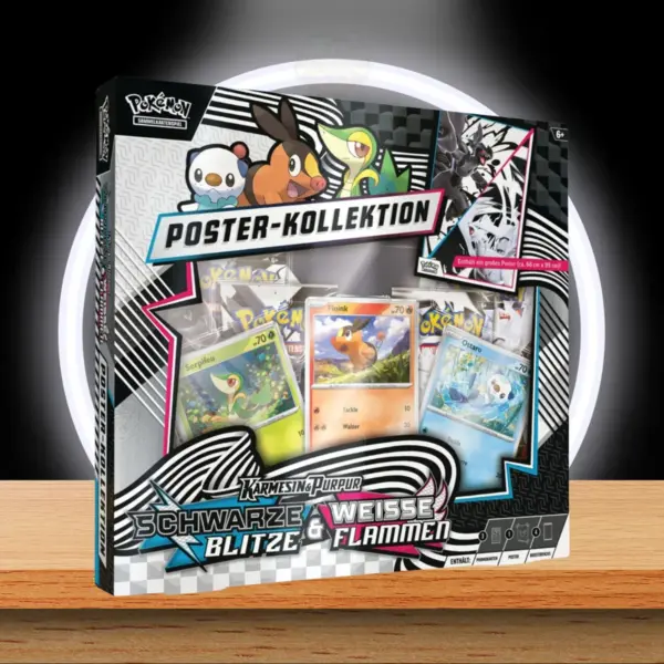 Pokémon Schwarze Blitze & Weiße Flammen Poster Kollektion