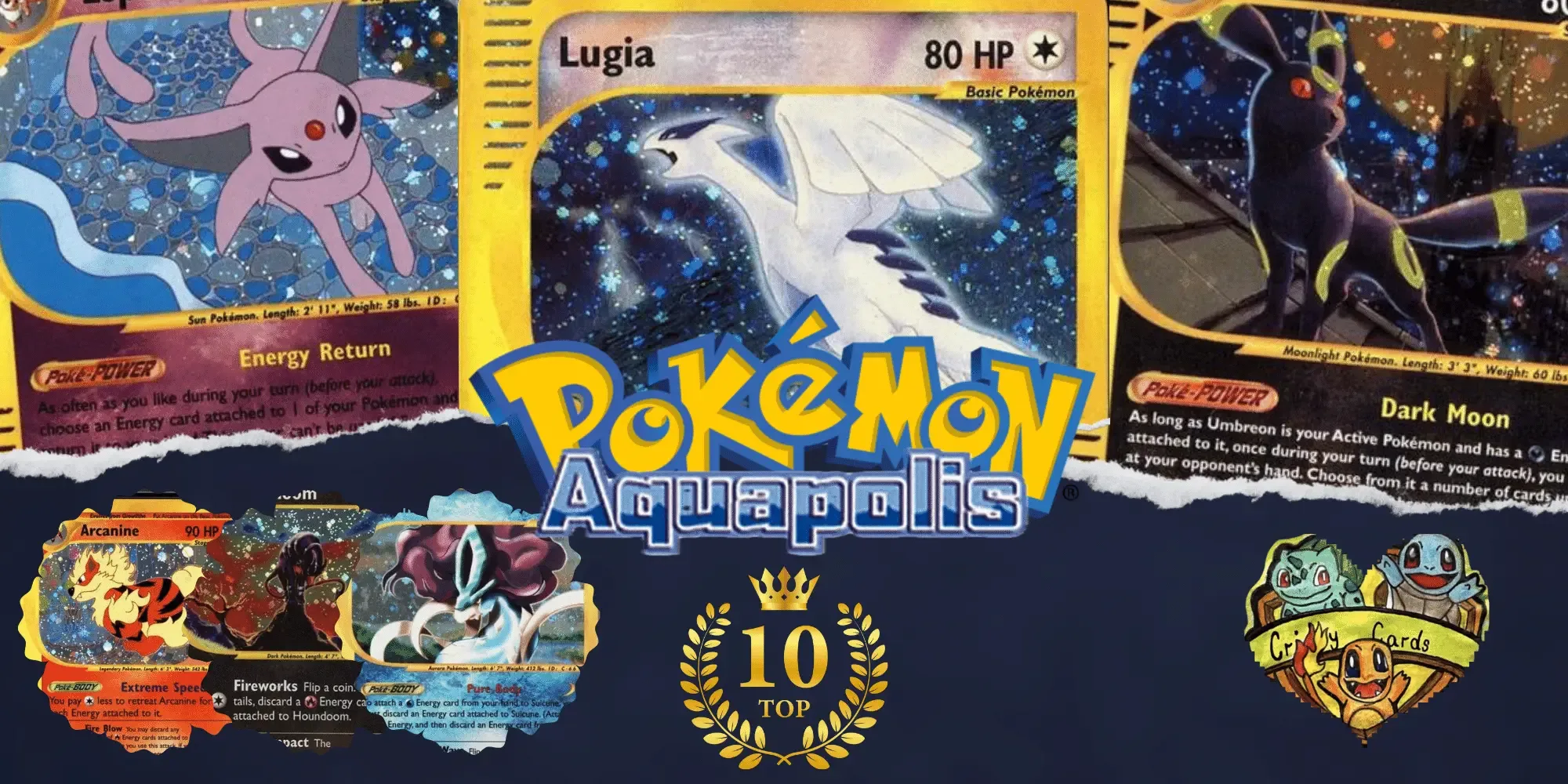 Die seltensten Pokémon Aquapolis Karten
