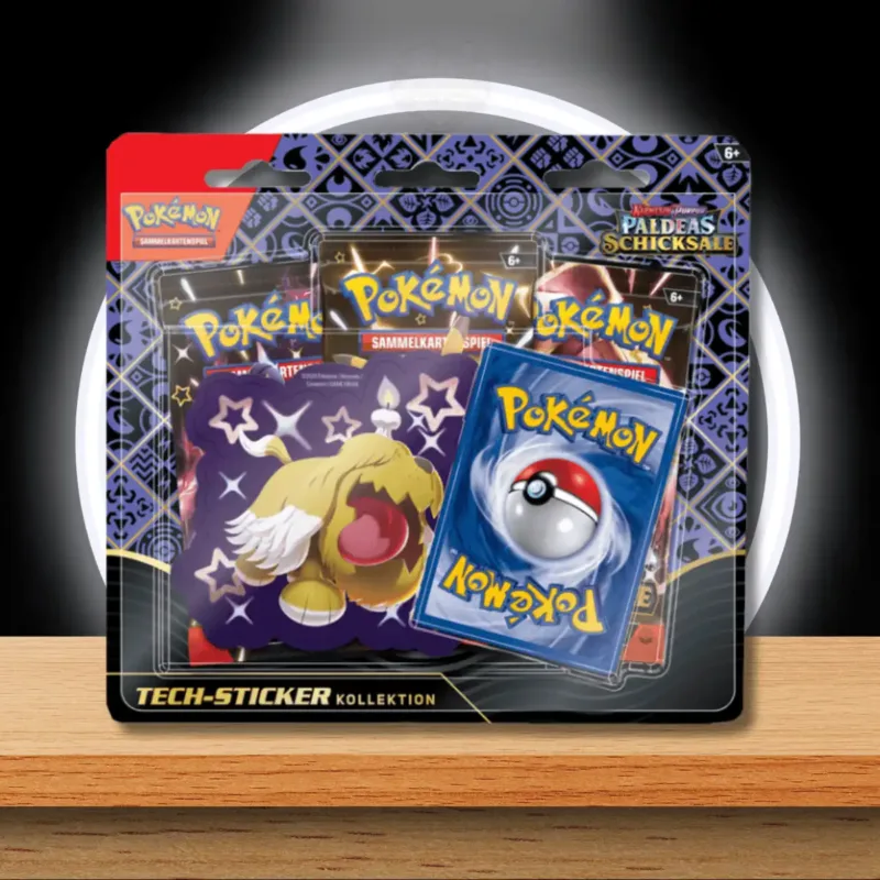 Pokémon KP4.5 - Paldeas Schicksale Tech Sticker Blister (DE) Schillerndes Gruff